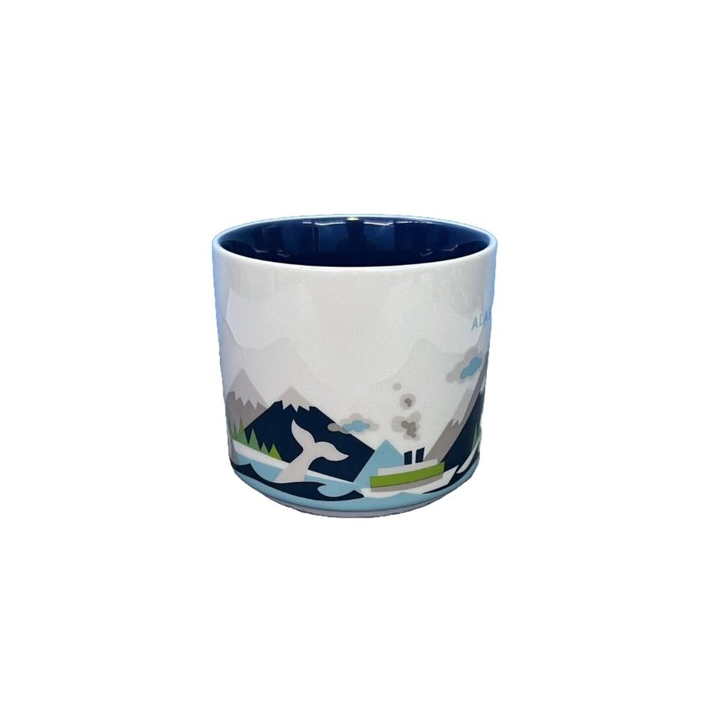 2015 Starbucks Coffee Alaska Mug You Are Here 14 Oz Ceramic Collector Series Cup